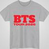 Hot Sale BTS Tour 2026 Inspired Graphic Tee Unisex Cotton Casual Concert Style Short Sleeves