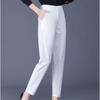 White Black 2022 Autumn OL Office Women's Pants Female High Waist Harem Pants Capris for Women Trousers Woman