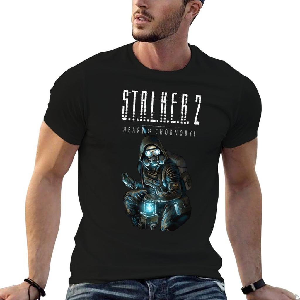 S.T.A.L.K.E.R. 2: Сердце Чернобыля Одинокий Сталкер с Контейнером для Артефактов Футболка футболки для мужчины co