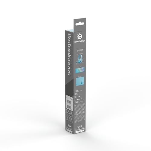 Игровой коврик для мыши SteelSeries QcK Aqua, Средний, 63459, Нескользящая резиновая основа, 32 см x 27 см x 0,2 см
