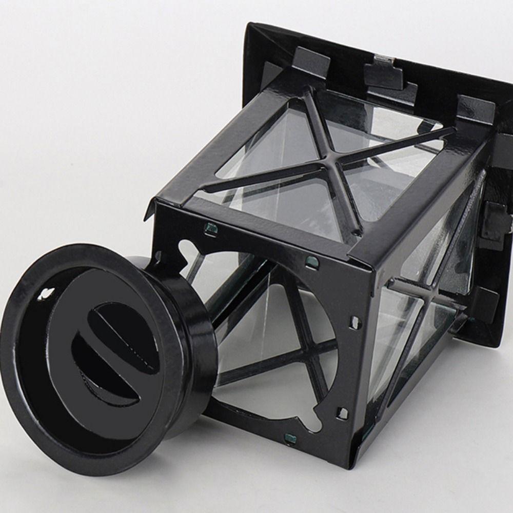 Кованая железная лампа-фонарь ручной работы черного цвета для улицы, простой европейский подсвечник, сад