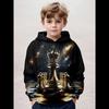 Детская одежда Толстовки с длинным рукавом для мальчиков Модная одежда с шахматным принтом для девочек Детская весенне-осенняя одежда Детская одежда Пуловер