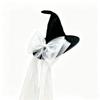 Mesh Yarn Pointy Hat Velvet Material Cosplay Hat Vintage Style Wizard Hat  Costume Accessories