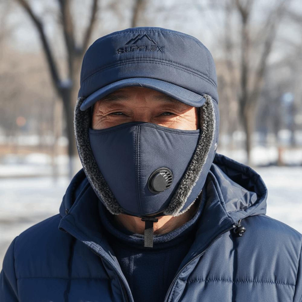 Detachable Windproof Thermal Cap Thickened Fleece Earflaps Hat Winter Trapper Hat Freezing Days