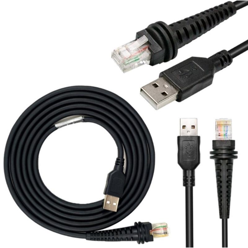 300CM RJ45 To USB 2.0 Barcode Scanner Cable PVC Construction Extension Cable Suitable for Enhancing Data Transfer