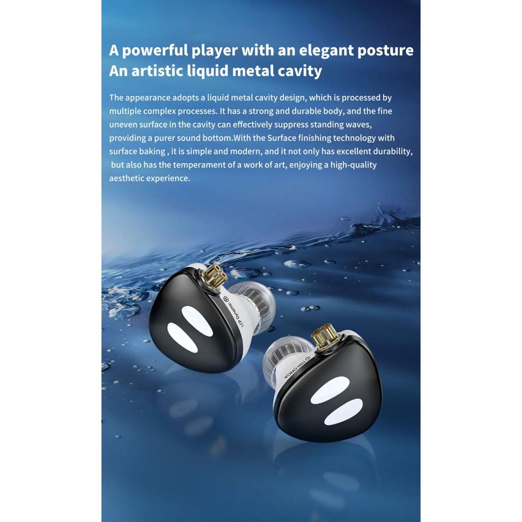 TRN ORCA Dynamic In Ear Earphones High Performance Dynamic Driver IEMs Earbuds with  Detachable Cable Tuning Switch  Headset
