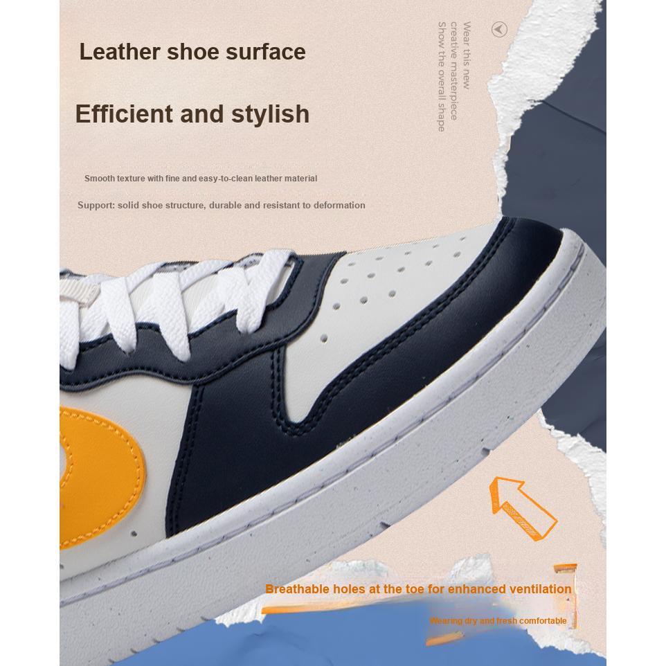 Nike Court Borough Low Recraft GS Obsidian University Gold Kids Sneakers Blue Phantom-Grey White HJ3482-071