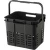 RISU Trunk Cargo Basket, Mesh Cargo, Black, 16L, Made In Japan, with Handles, Stylish Plastic Basket for Camping, Picnics, and Dividers, GHON215