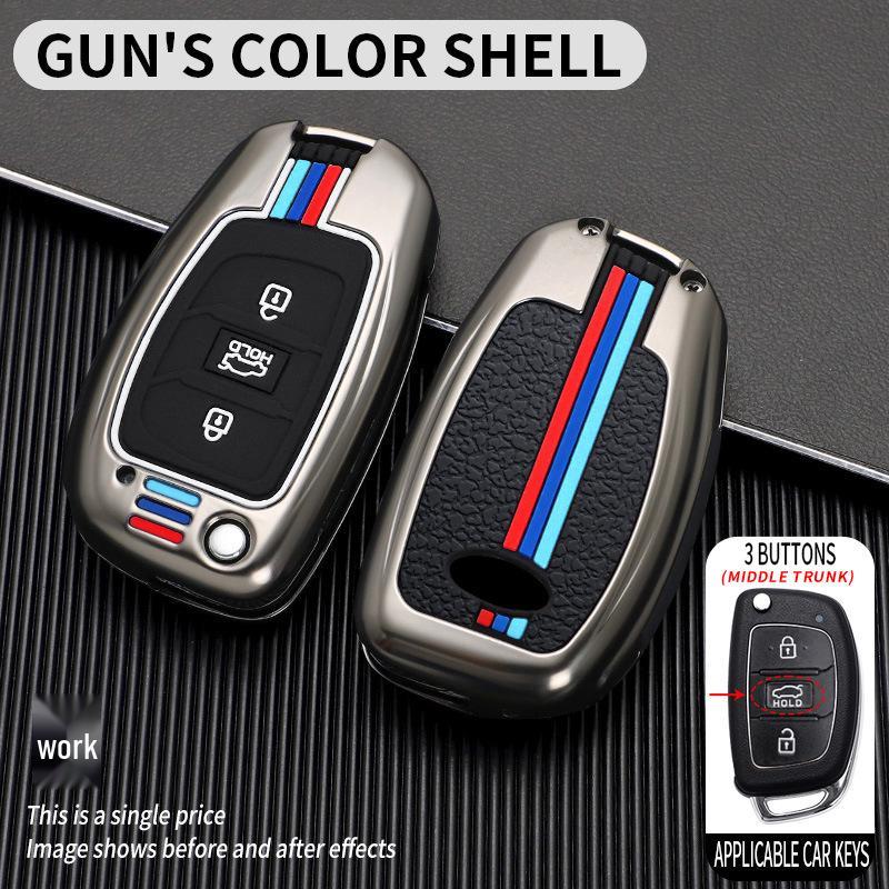 Чехол для ключа Hyundai для ix35, ix25, Mistra, Elantra, Reina, Tucson, сумка для ключа с пряжкой