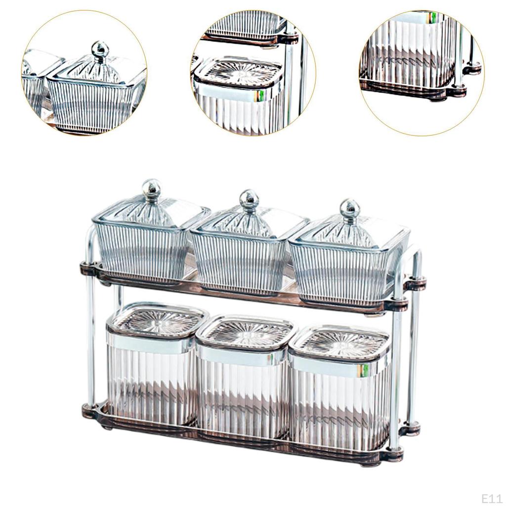 Декоративный поднос для орехов, герметичные банки для хранения, элегантная разделенная закуска, блюдо для сухофруктов