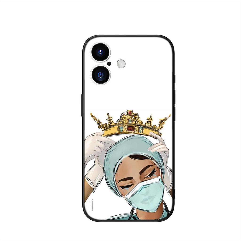 Чехол для телефона Nurse Queen Doctor Hero Fight для Apple iPhone 16 15 14 Plus 13 12 Mini 17 Pro Max + 16E Air 16+ ProMax