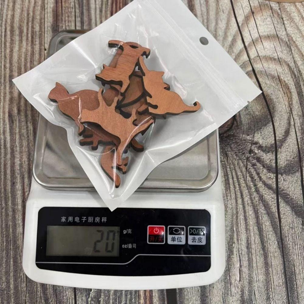 Mini Wooden Tower Toy Cat Desktop Yoga Cat New Cat Figurines Set Gifts