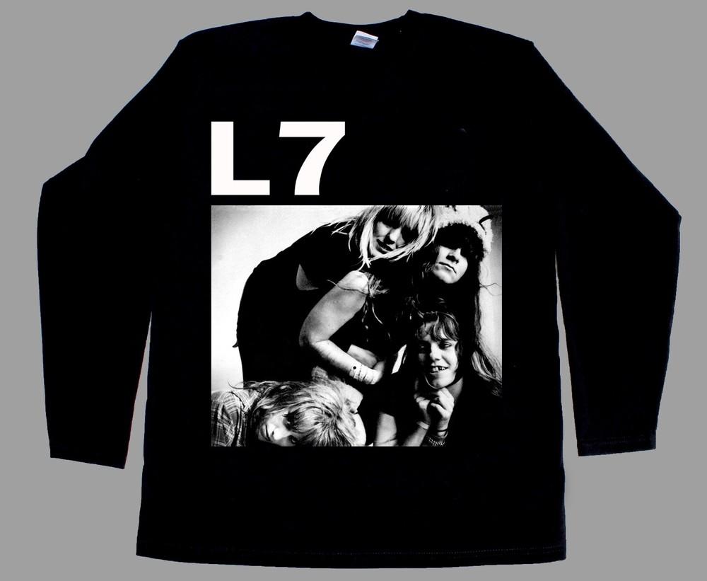 L7 band babes in toyland 7 year bitch hole new black shortlong sleeve tshirt