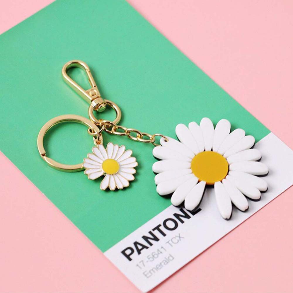 Цветок Подвеска Сумка Подвеска Автомобильный Брелок Цветы Украшения Брелок Ромашка Брелки Брелок