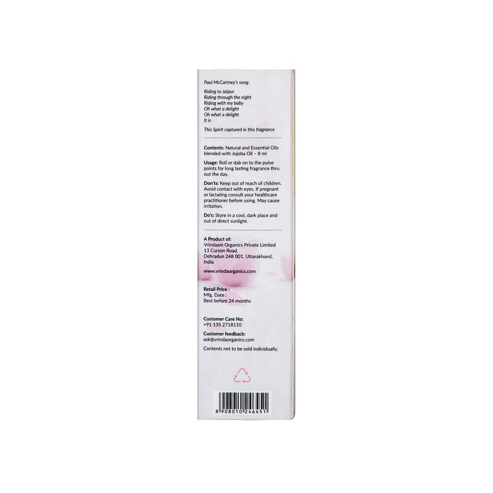 Масло-роллер Джайпур (8 мл), Jaipore Aromatic Oil Roller Bottle,  Vrindaam