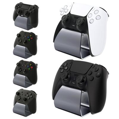 PlayVital Набор из 2 совместимых игровых контроллеров PS5 Edge совместимый накопитель алюминиевый дисплей Xbox Series Switch Pro совместимый Темно-серая подставка-AL