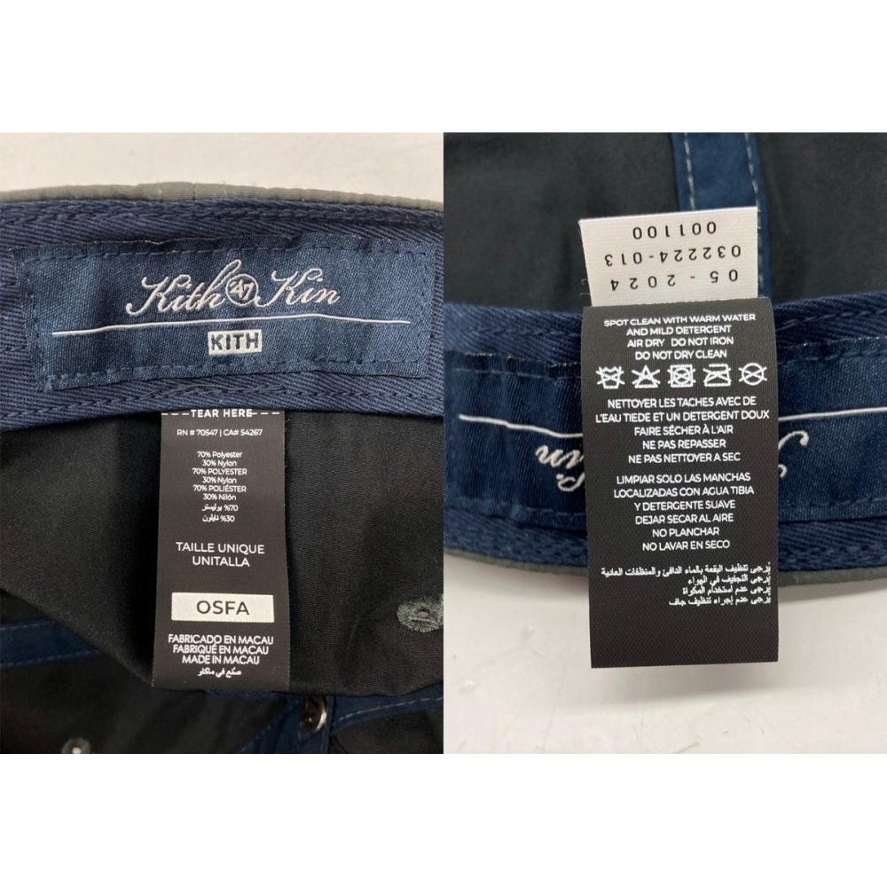 Б/у Kiss KITH NYC '47 Forty Seven New York Mets Бейсболка с вышивкой New York Mets Черная Кепка Мужская Кепка Логотип Белый Размер F 104H-103