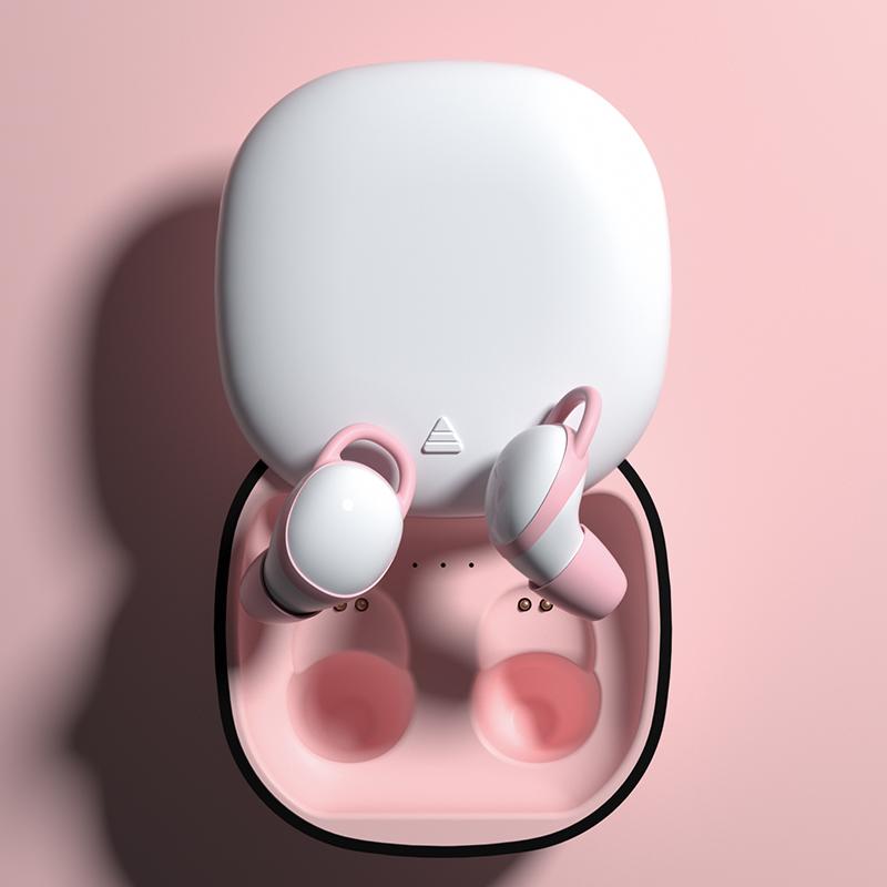 VAORLO Для наушников для сна Bluetooth 5,2 ASMR наушники мини-вкладыши с шумоподавлением гарнитура безболезненное ношение высокая совместимость