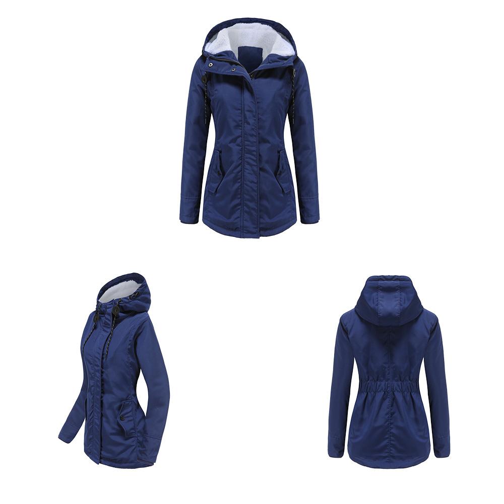 Женская зимняя теплая водонепроницаемая куртка-пуховик с ветрозащитным капюшоном на флисовой подкладке, стеганая утолщенная парка, зимнее пальто, лыжная верхняя одежда для улицы, S-5XL, большие размеры, большие размеры