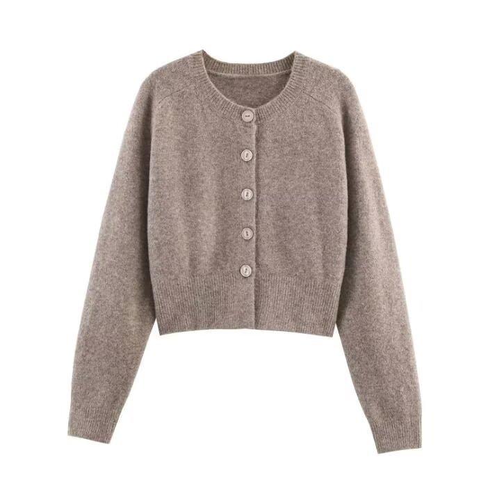 European and American style, new women's fashion, versatile, cross-border bestselling new soft knit jacket