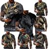 Dragon Pattern Men's T-shirt Fashion 3d Printed T Shirt Animal Short-sleeved Oversized Streetwear Tees Summer Casual Men's Tops