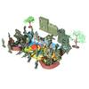 Alasum Детский Игровой Набор «Военная Сцена» с Фигурками Армии и Моделями для Сборки для Игр в Воображении, 37 Деталей, Танки, Самолеты, Солдаты, Игра, 10.24x6.30x0.08