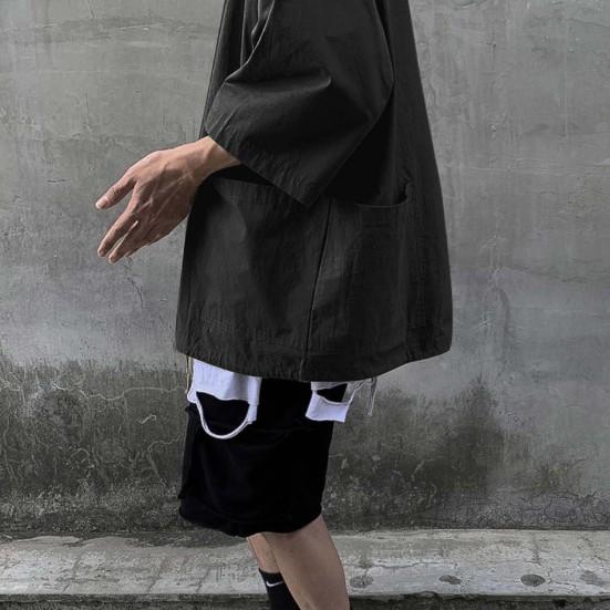 Куртка-пуловер, привлекательная невыцветающая куртка с карманом и капюшоном, летний пуловер, верхняя мужская одежда, футболка с капюшоном для мужчин