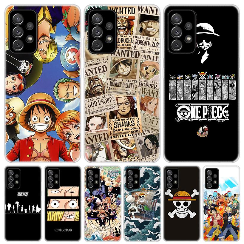 Аниме One Piece Логотип для Samsung Galaxy A51 A50 A71 A70 Чехол для телефона A40 A41 A30 A31 A20E A21S A10 A11 A01 5G A6 A8 + A7 A9 Plus G
