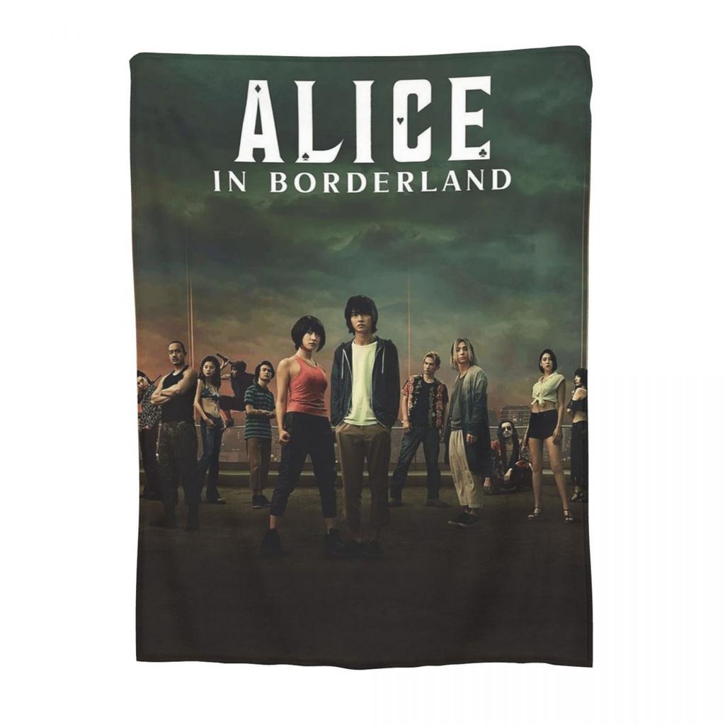 Alice In Borderland Chishiya Blanket Soft Warm Flannel Throw Blanket Cover for Bed Living room Picnic Travel Home Couch