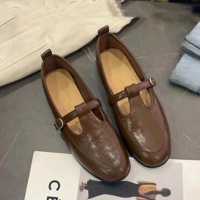 Мода 2024 года, женские туфли-лоферы Мэри Джейн, лакированные кожаные туфли с квадратным каблуком, однотонные женские туфли с квадратным носком, zapatos de mujer