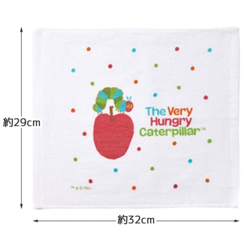 Skater Wet Towel Set of 3 Hungry Caterpillar Pastel OAC1T-A