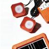 Портативный тонкий генератор на солнечной энергии с USB-зарядкой и светодиодными прожекторами для походов, рыбалки, освещения патио
