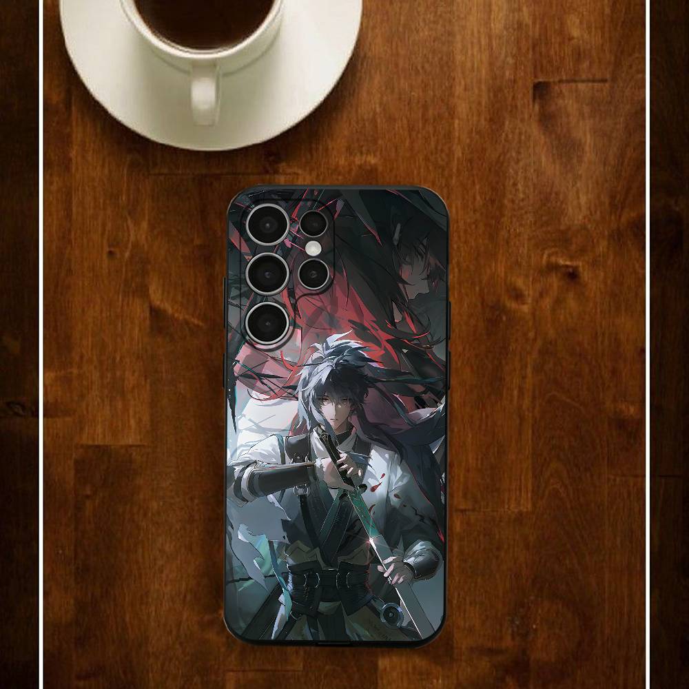 Игровой чехол для телефона Wu Wa Qiu Yuan для Samsung S24 25 23 22 21 20 Plus Ultra 5G Lite Ударопрочный чехол