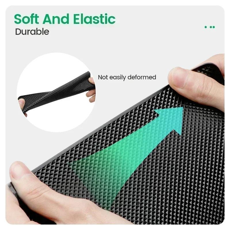 1PCS Black Car Dashboard Silicone Non Slip Mat Phone Holder Anti-skid Pad Auto Accessories For Mercedes Benz AMG A R G Class GLK AA4