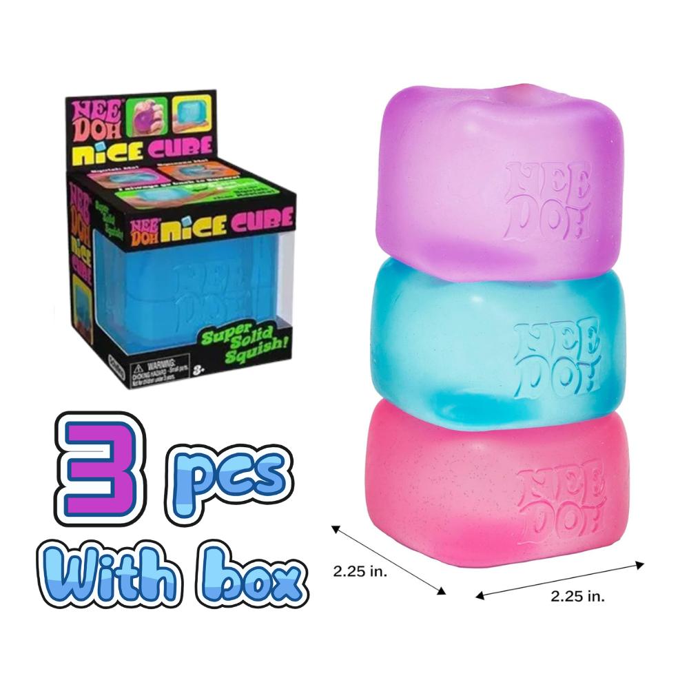 Needoh Nice Cube Антистресс Сенсорный, Игрушка от Тревоги и Для Концентрации, Сенсорный Куб Настольный Для Взрослых И Детей