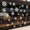 White Snowflake Christmas Atmosphere Decorations, Electrostatic Stickers, Glass Window Display Scenes