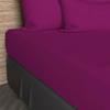 Fitted Sheet 90x200 Cm In 57 Thread Count Cotton SOLEIL D'OCRE Blackcurrant