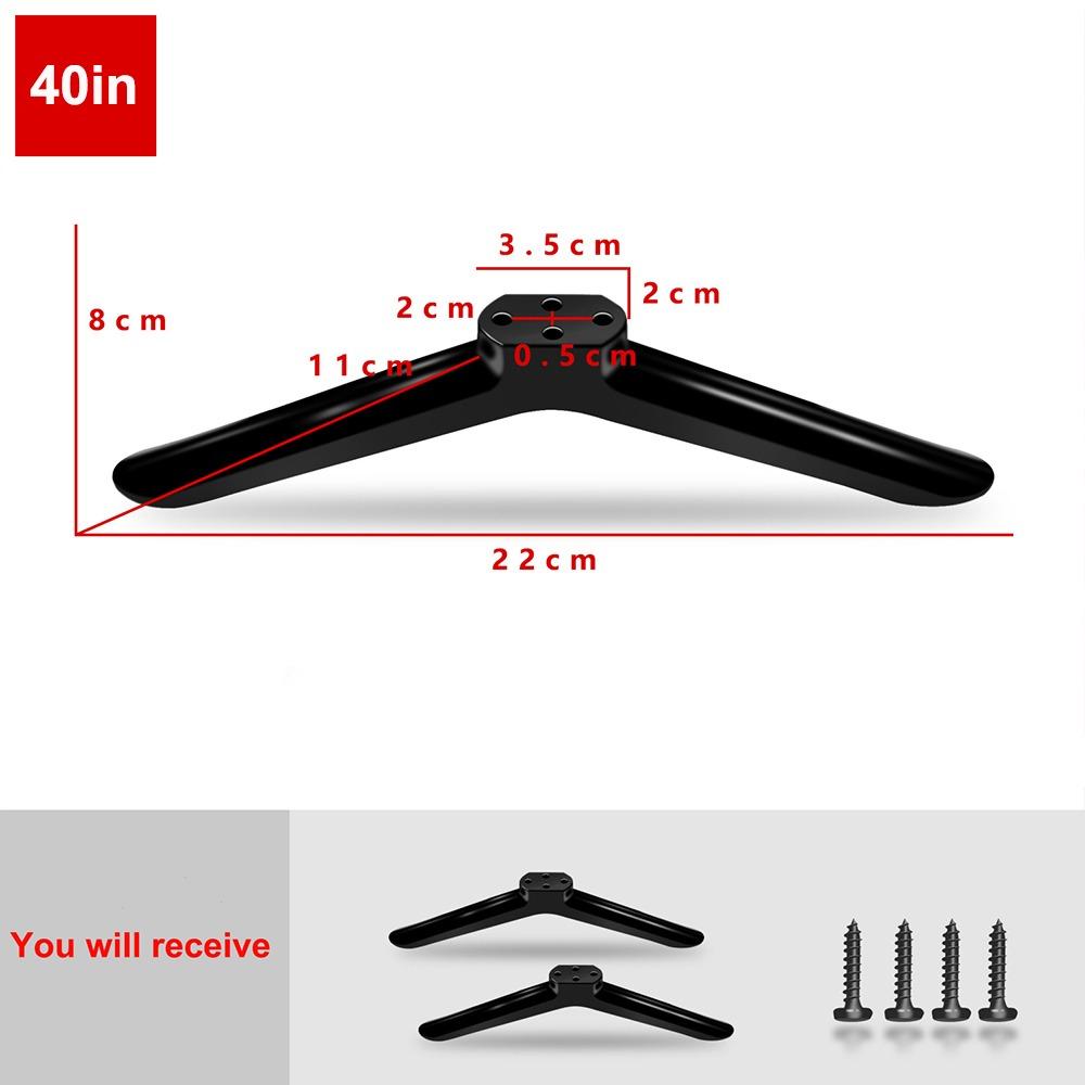 Новые Универсальные Ножки-Подставки для Телевизора с Винтами Черные Подставка для Телевизора База Настольная Регулируемая Фурнитура Спальня