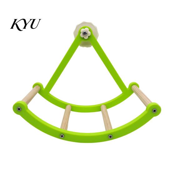 Durable Bird Playstand Parrot Pirate Ship Swing Toy, Climbing Ladders Perch Cage Stand Interactive Rocking Enrichment Toy for Parakeets, Cockatiels,