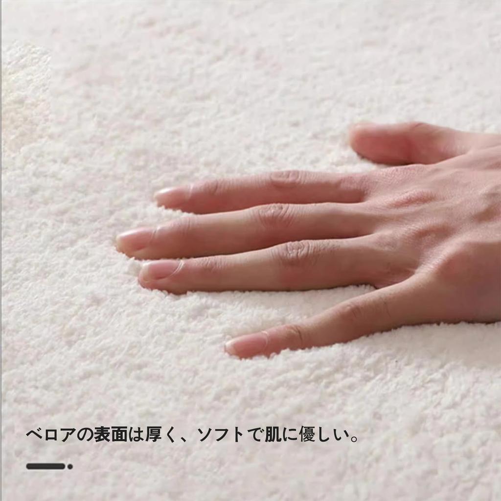 SXYITE Washable Dust Mite Soft and Stylish Nordic Style Rug for Living Room Rug, Non-Slip Rug, 2-Tatami Size, Resistant, Flannel, Fluffy, (Hanazono,