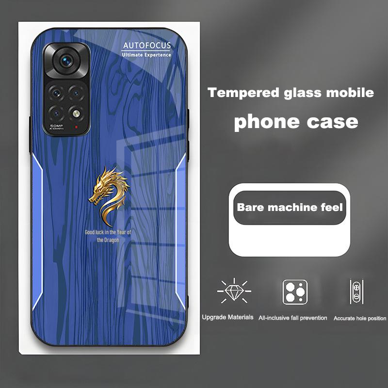 Trendy Dragon Year Good Luck Glass PRO All-inclusive Anti-fall Screen Protector for Redmi K30, NOTE9.