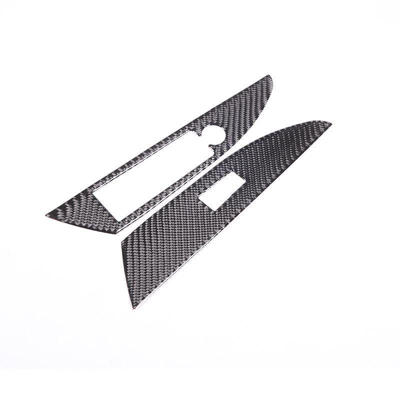 Soft Carbon Fiber Style Car Window Lift Button Panel Frame Cover Sticker For BMW 8 Series G14 G15 -2023 Auto