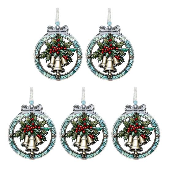 Колокольчик из витражного стекла Маленький колокольчик Ловец солнца Окно Рождественская елка Подвесные украшения