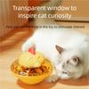 Chicken Shaped Cat Treat Dispenser Toy Adjustable Hole Slow Feeder Healthy Eating Interactive Pet Toy Easy Clean for Cats Dogs