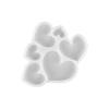 Silicone Mold Heart Shaped Safe To Touch Baking Eco-Friendly Clouds Flower Shaped Silicone Molds for Kitchen