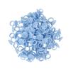100pcs Flower Glue Rings Eyelash Lashes Extension Glue Cups Tool Holder for Eyelash ExtensionsBlue