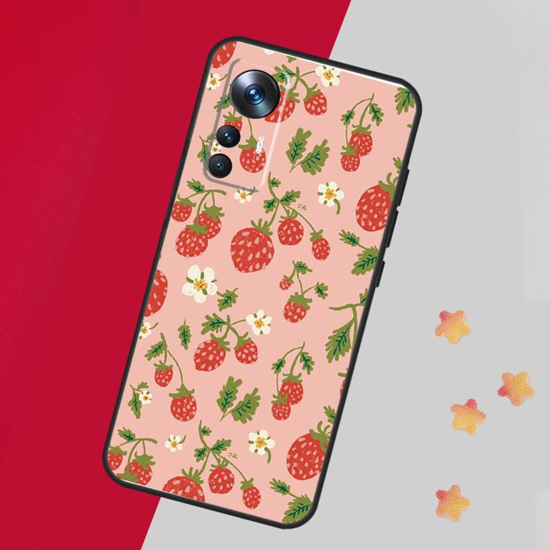 Чехол Strawberry для Xiaomi 14 13 11T 12T 13T Pro 12 Lite 12X POCO X3 X5 Pro X4 F4 M5 M5s F3 F5 Чехол