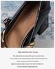 2025 Autumn Black Leather Mary Jane Shoes: Versatile, Pointed Toe, Low-Cut, Low Block Heel, Comfortable, Elegant for Women