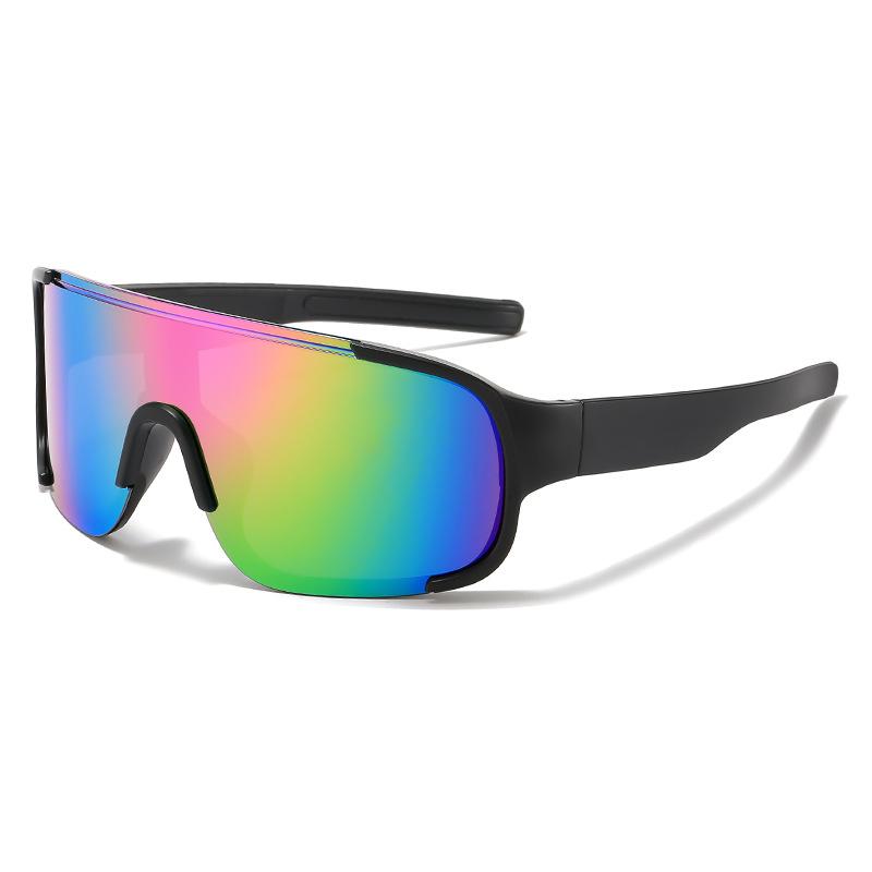 Large Frame Slim Outdoor Cycling Mountaineering Skiing Windproof Goggles Sunglasses Sun Protection Sports Sunglasses Men and Women