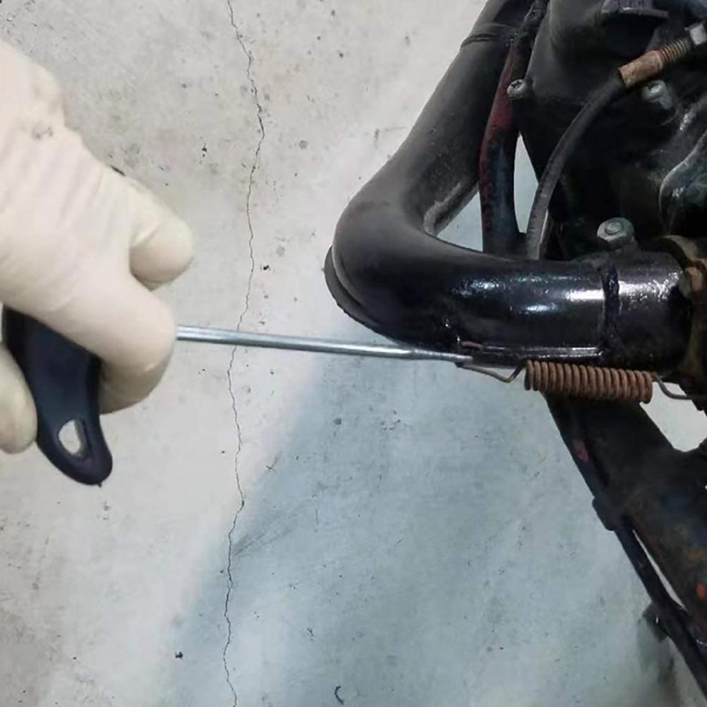 Universal Motorcycle Exhaust System Spring Hook T-Handle Puller Installer Exhaust Pipe Spring Hook Cotter Pin Removal Tool